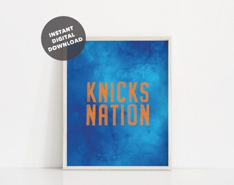 Knicks poster Etsy picture about Knicks Printable Schedule referred to as Knicks poster Etsy